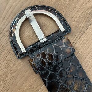 Banana Republic reptile print genuine leather belt size M
